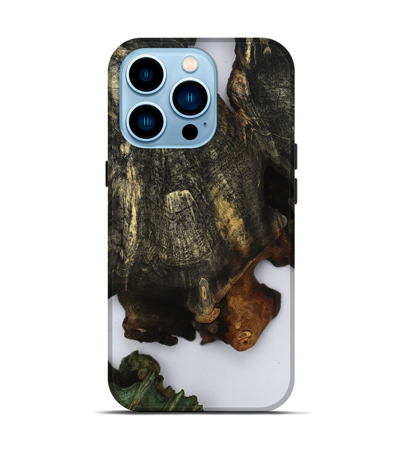iPhone 14 Pro Wood Live Edge Phone Case - Harley (Clear, 808704)