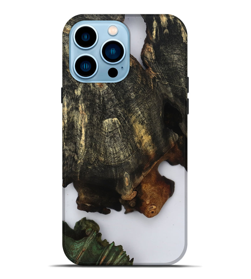 iPhone 14 Pro Max Wood Live Edge Phone Case - Harley (Clear, 808704)