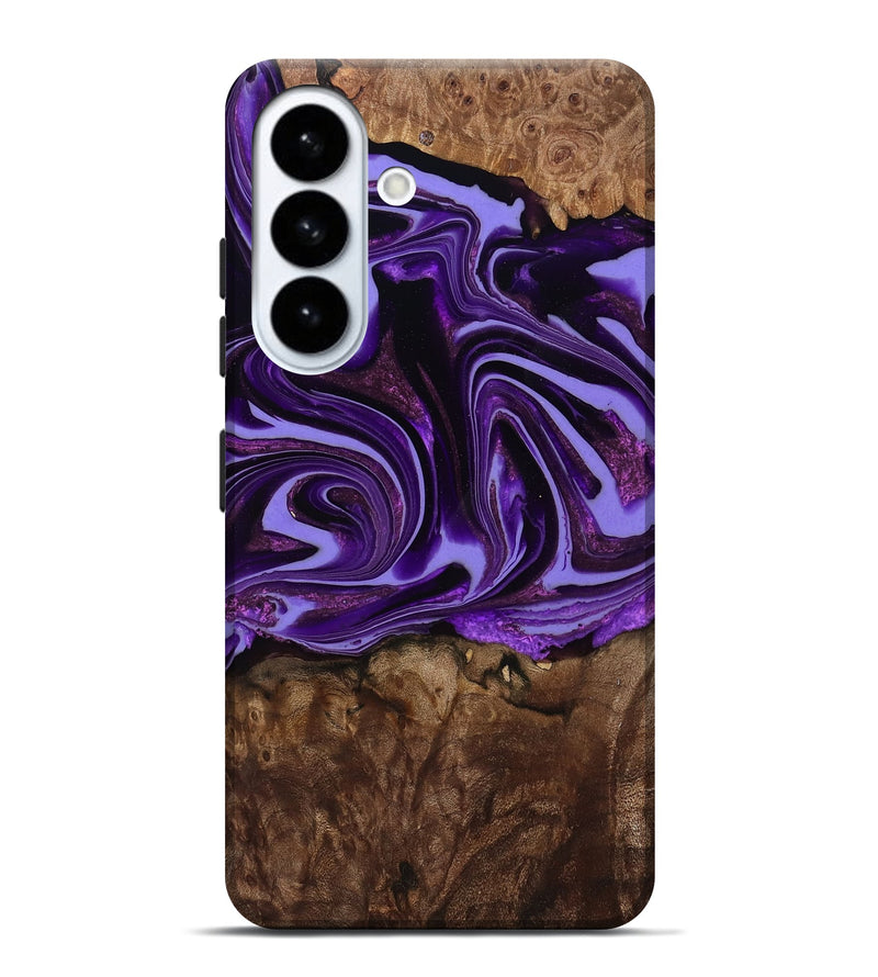 Galaxy S26 Plus Wood Live Edge Phone Case - Brielle (Purple, 808705)