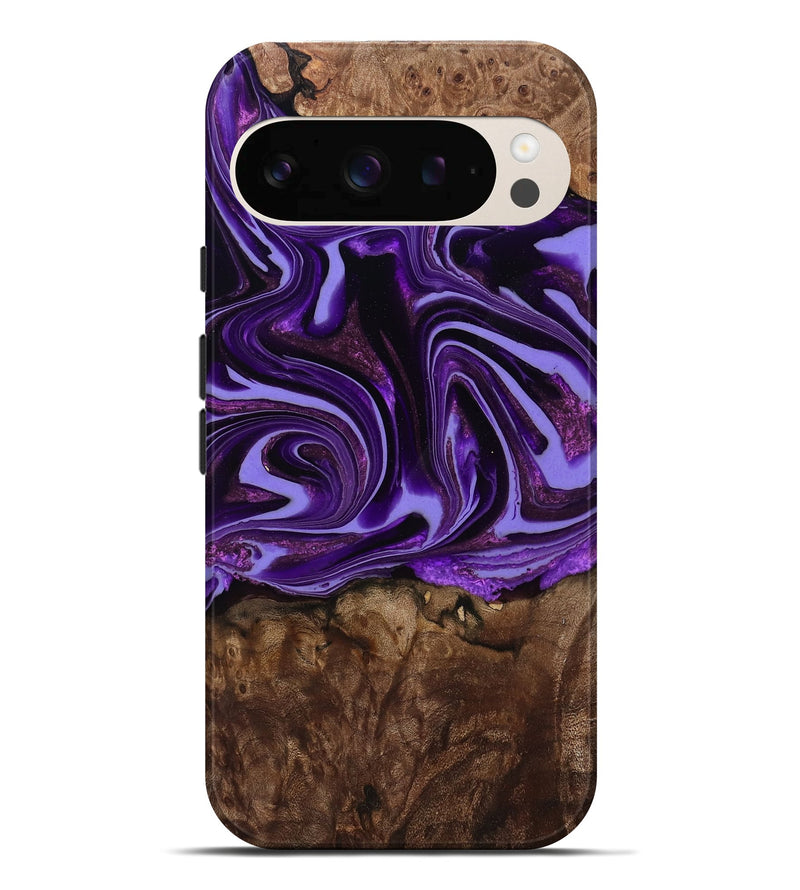 Pixel 10 Pro XL Wood Live Edge Phone Case - Brielle (Purple, 808705)