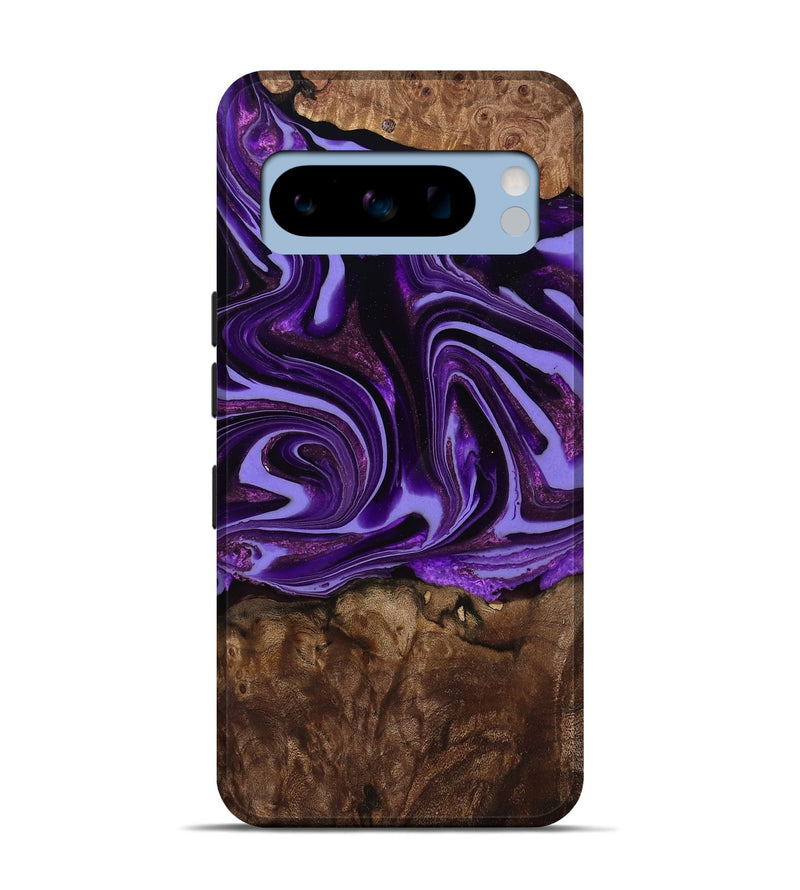 Pixel 8 Pro Wood Live Edge Phone Case - Brielle (Purple, 808705)