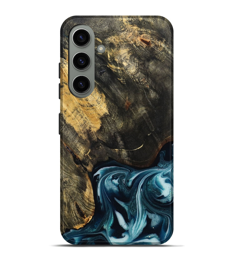 Galaxy S24 Plus Wood Live Edge Phone Case - Raven (Blue, 808706)
