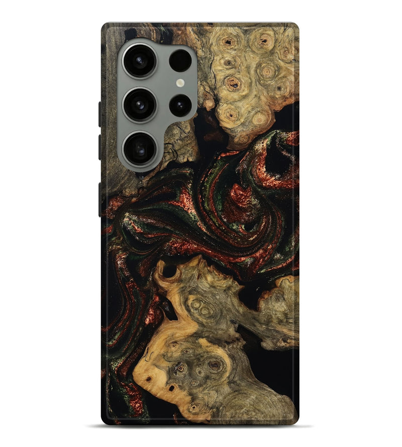 Galaxy S24 Ultra Wood Live Edge Phone Case - Azalea (Red, 808707)