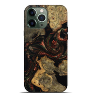 iPhone 13 Pro Max Wood Live Edge Phone Case - Azalea (Red, 808707)