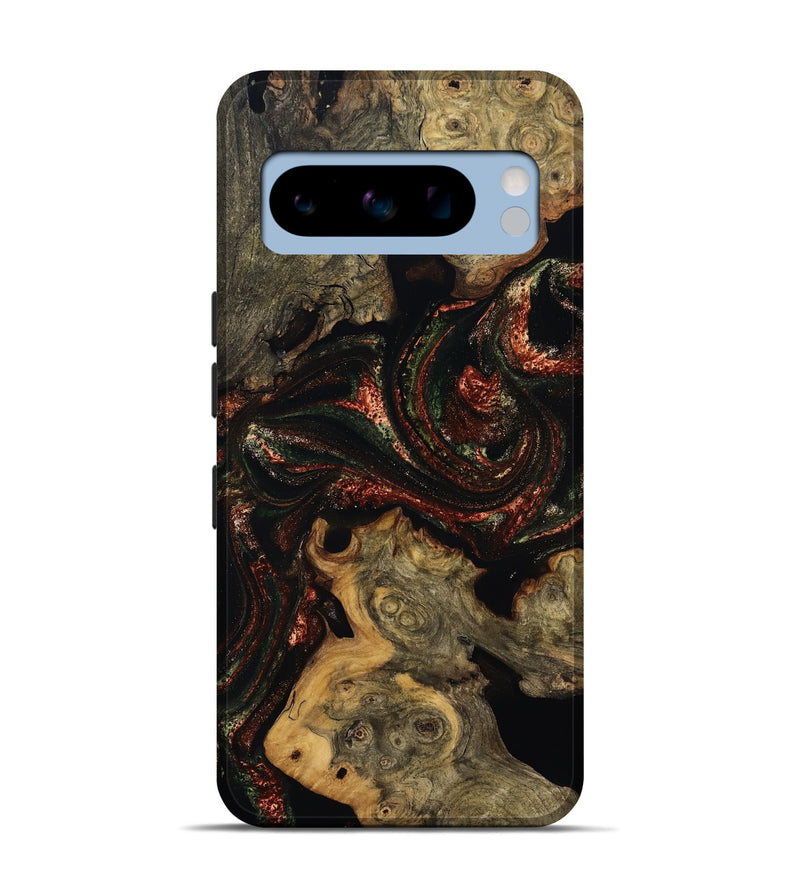 Pixel 8 Pro Wood Live Edge Phone Case - Azalea (Red, 808707)