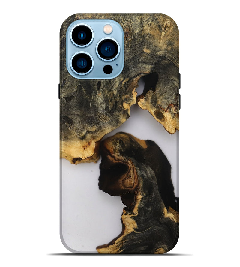 iPhone 14 Pro Max Wood Live Edge Phone Case - Terry (Clear, 808708)