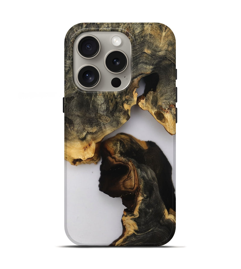 iPhone 16 Pro Wood Live Edge Phone Case - Terry (Clear, 808708)