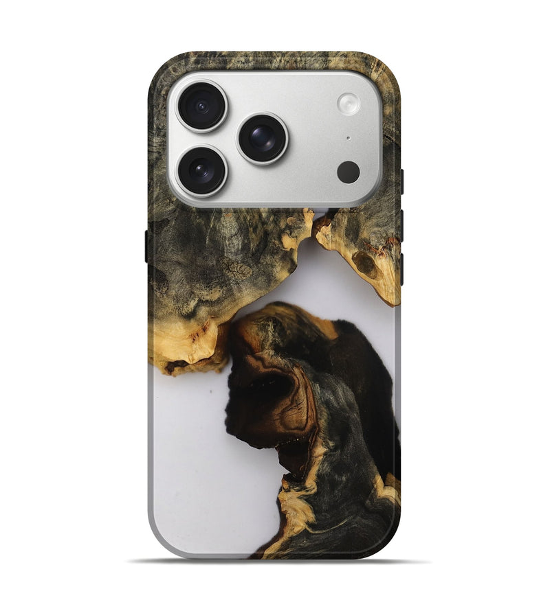 iPhone 17 Pro Wood Live Edge Phone Case - Terry (Clear, 808708)
