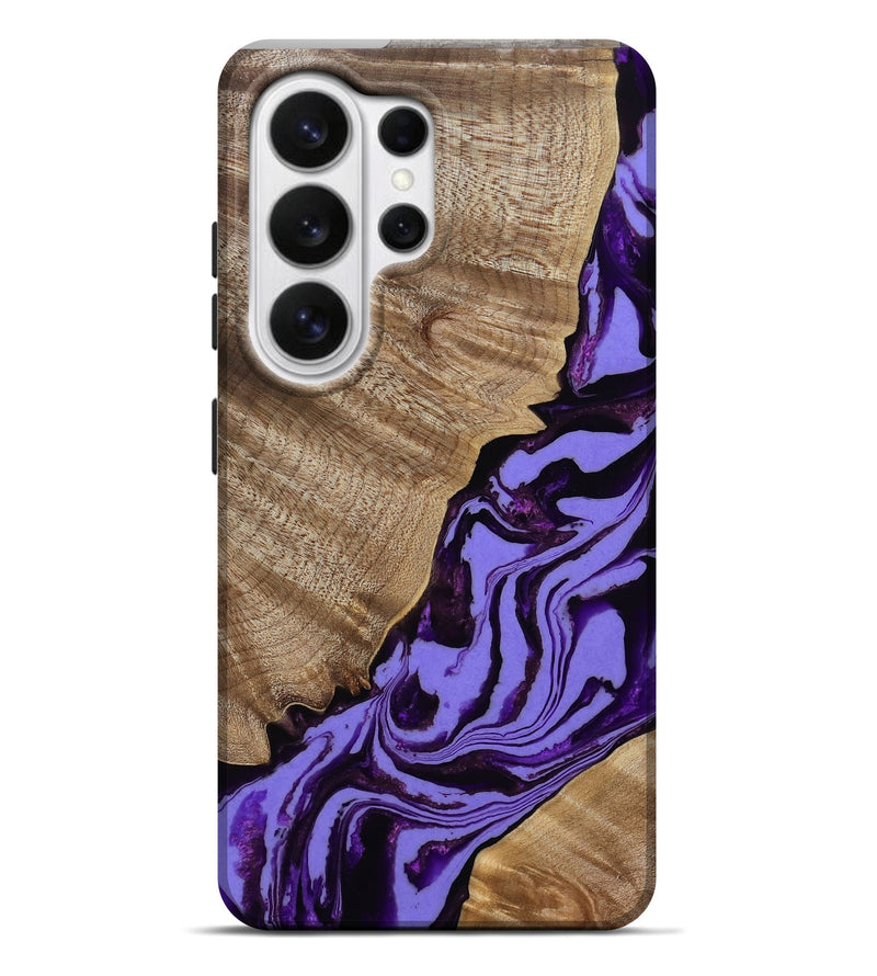 Galaxy S26 Ultra Wood Live Edge Phone Case - Almon (Purple, 808709)