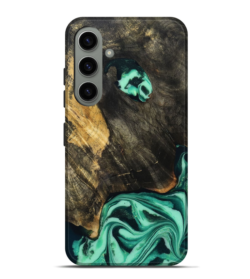 Galaxy S24 Plus Wood Live Edge Phone Case - Aleyna (Green, 808710)