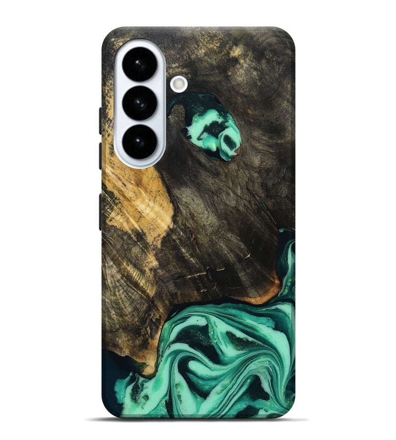 Galaxy S26 Plus Wood Live Edge Phone Case - Aleyna (Green, 808710)