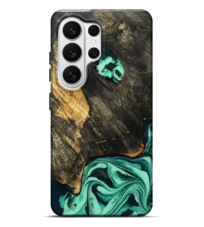 Galaxy S26 Ultra Wood Live Edge Phone Case - Aleyna (Green, 808710)