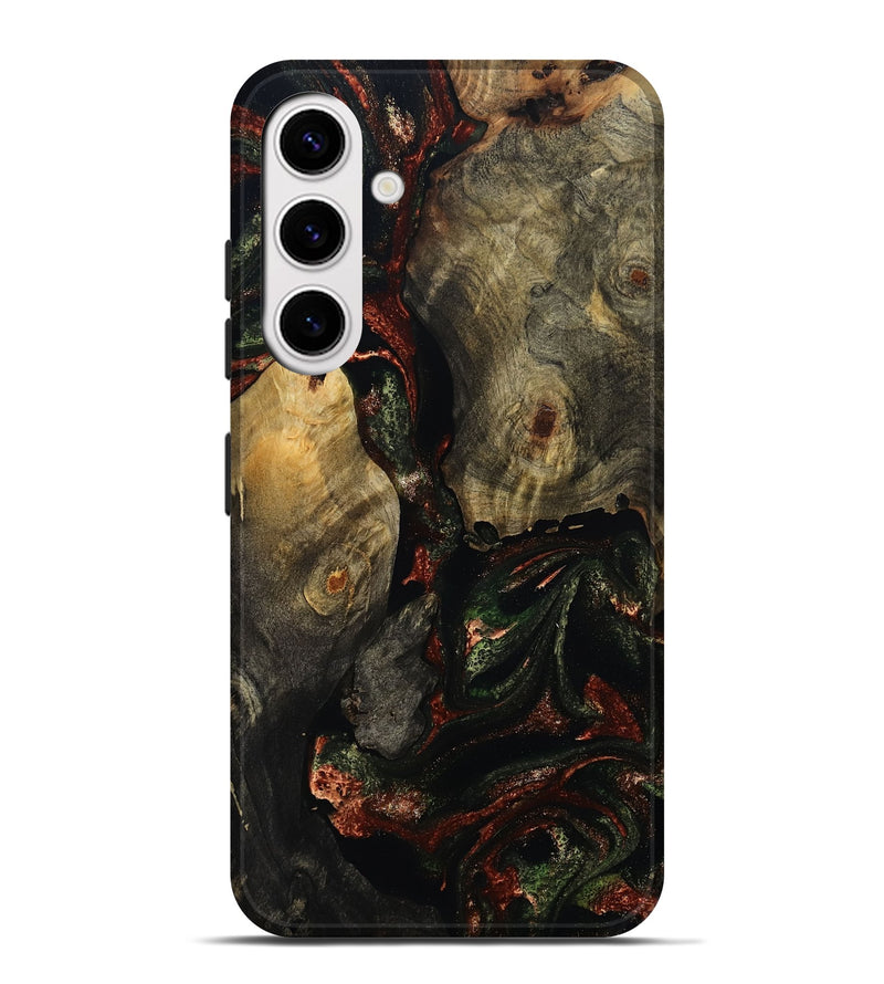 Galaxy S25 Plus Wood Live Edge Phone Case - Alayah (Red, 808711)