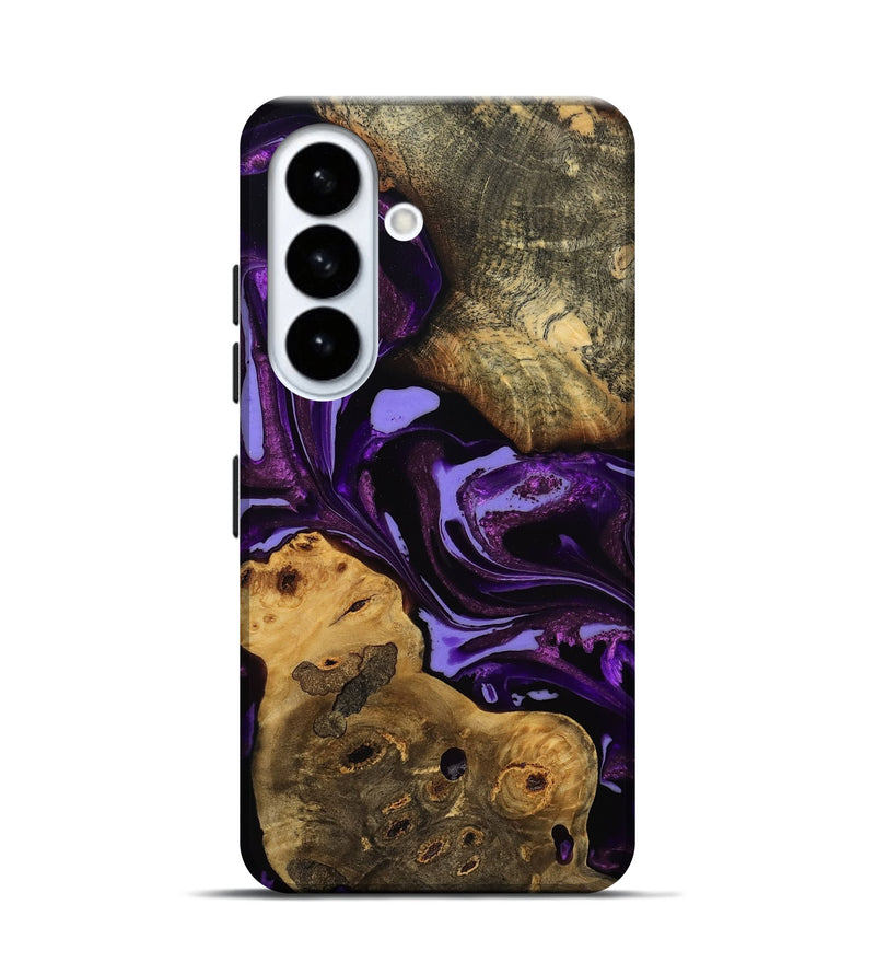 Galaxy S26 Wood Live Edge Phone Case - Ellen (Purple, 808714)