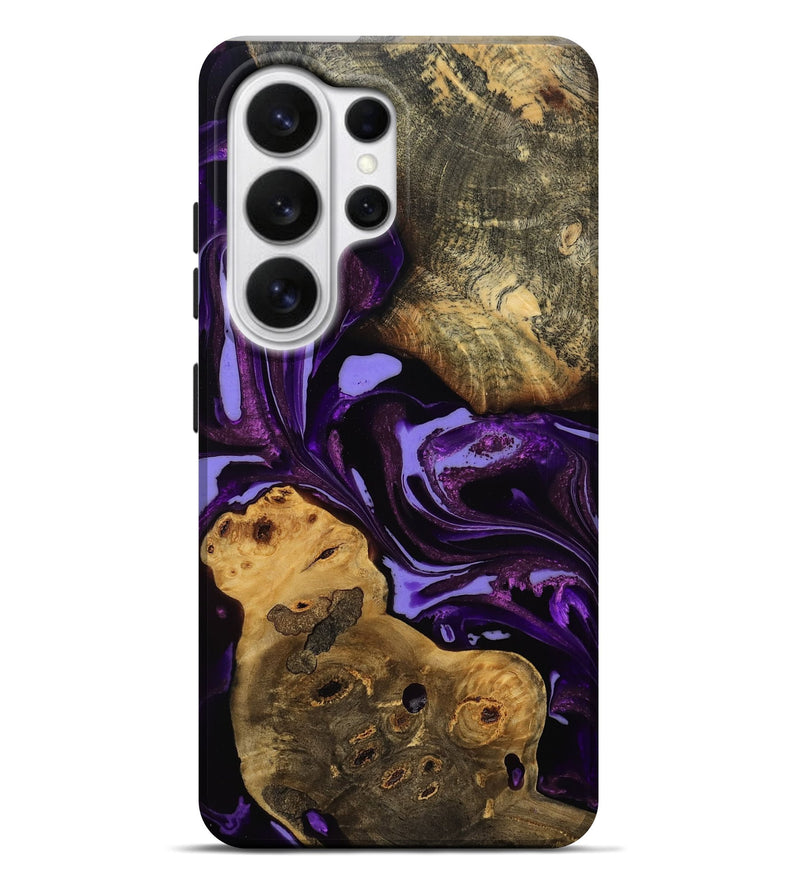 Galaxy S26 Ultra Wood Live Edge Phone Case - Ellen (Purple, 808714)