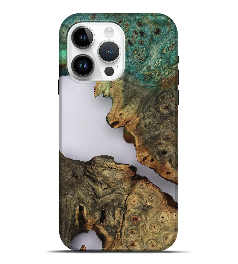 iPhone 15 Pro Max Wood Live Edge Phone Case - Hildred (Clear, 808716)