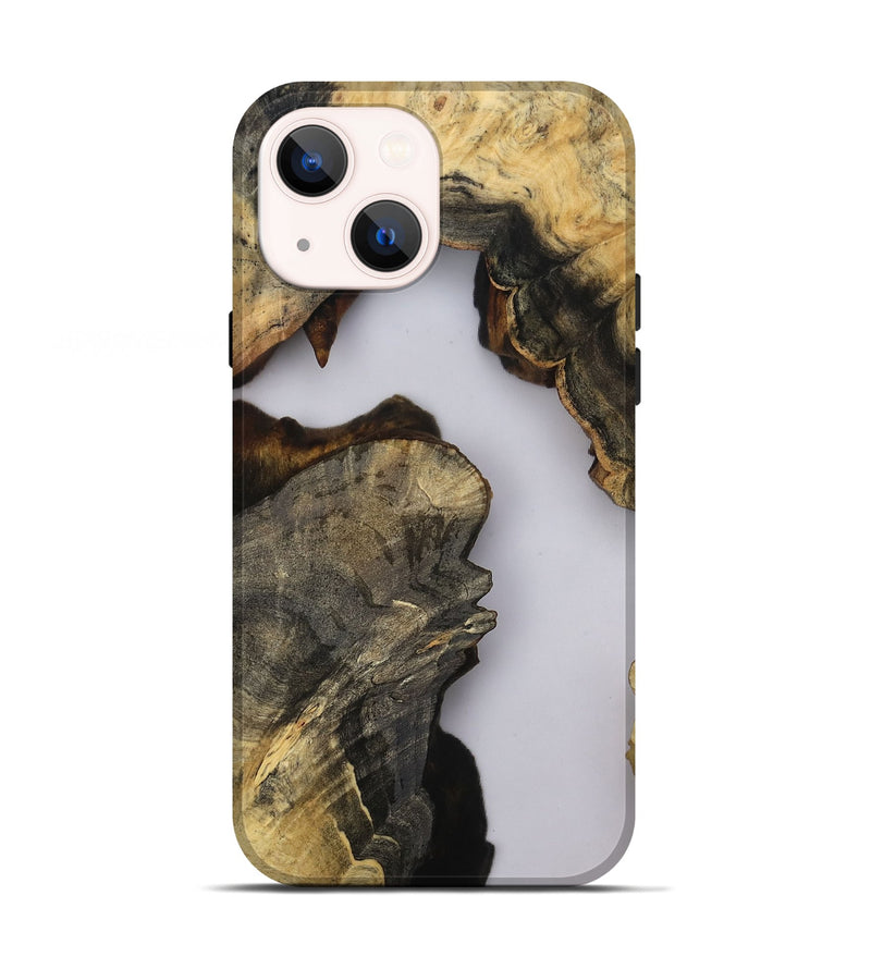 iPhone 13 Wood Live Edge Phone Case - Timothy (Clear, 808718)