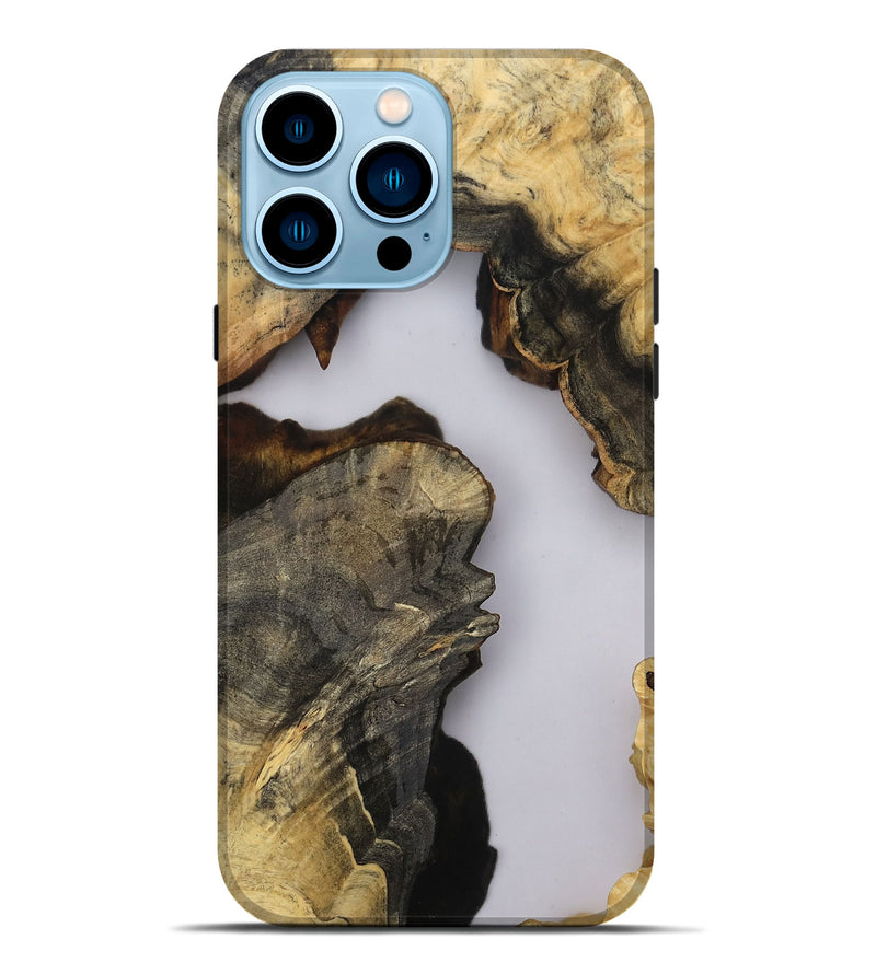 iPhone 14 Pro Max Wood Live Edge Phone Case - Timothy (Clear, 808718)
