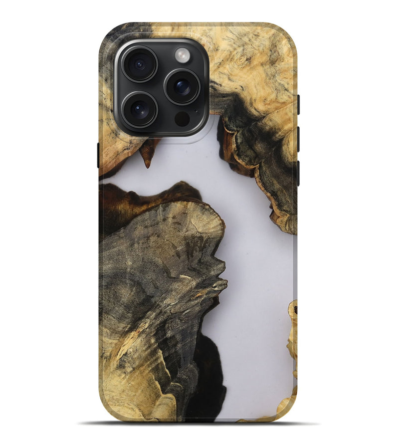 iPhone 16 Pro Max Wood Live Edge Phone Case - Timothy (Clear, 808718)