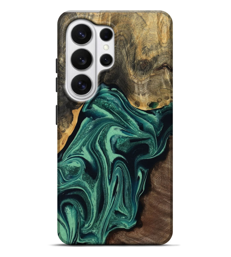Galaxy S26 Ultra Wood Live Edge Phone Case - Jeff (Green, 808719)