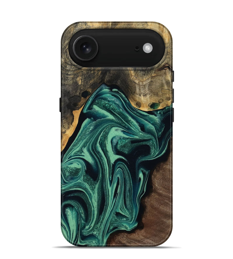 iPhone 17 Air Wood Live Edge Phone Case - Jeff (Green, 808719)