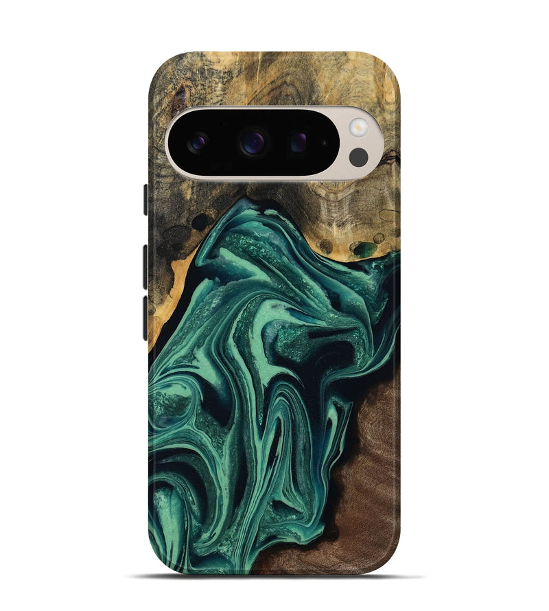 Pixel 10 Wood Live Edge Phone Case - Jeff (Green, 808719)