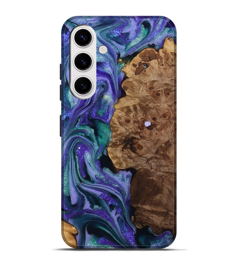 Galaxy S25 Plus Wood Live Edge Phone Case - Sawyer (Purple, 808720)