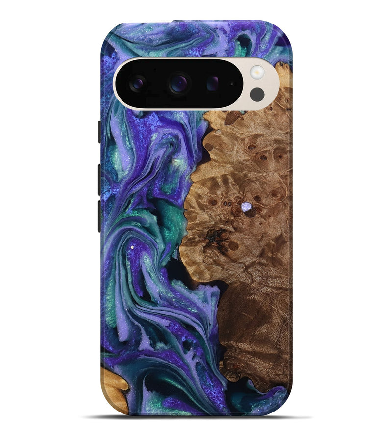 Pixel 10 Pro XL Wood Live Edge Phone Case - Sawyer (Purple, 808720)