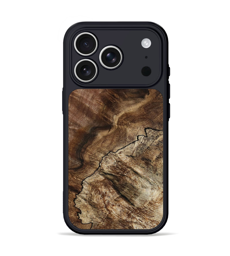 iPhone 17 Pro Wood Phone Case - Violet (Wood Burl, 808736)