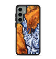 Galaxy S24 Plus Wood Phone Case - Dequan (Blue, 808738)