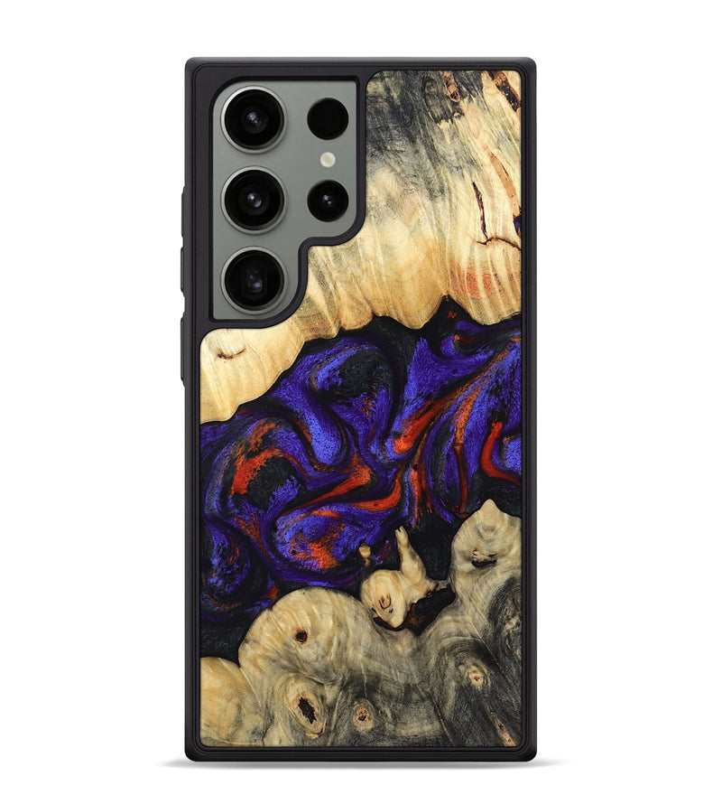 Galaxy S24 Ultra Wood Phone Case - Devin (Purple, 808825)