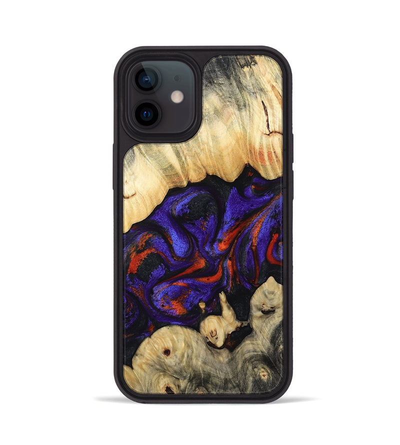 iPhone 12 Wood Phone Case - Devin (Purple, 808825)