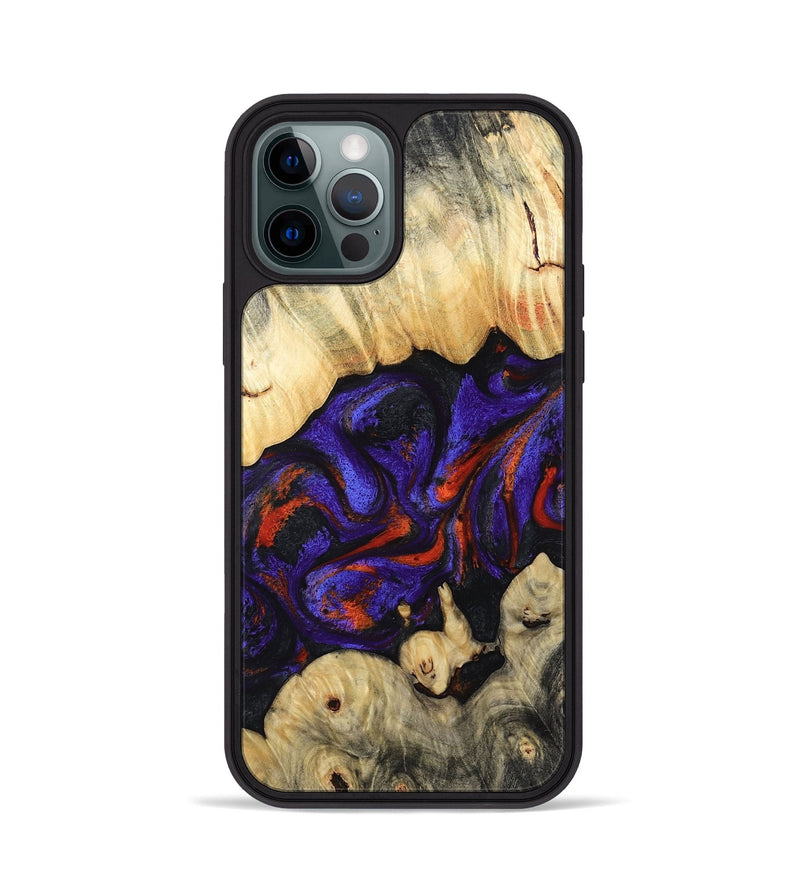 iPhone 12 Pro Wood Phone Case - Devin (Purple, 808825)