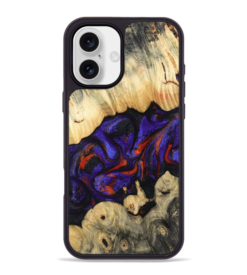 iPhone 16 Plus Wood Phone Case - Devin (Purple, 808825)