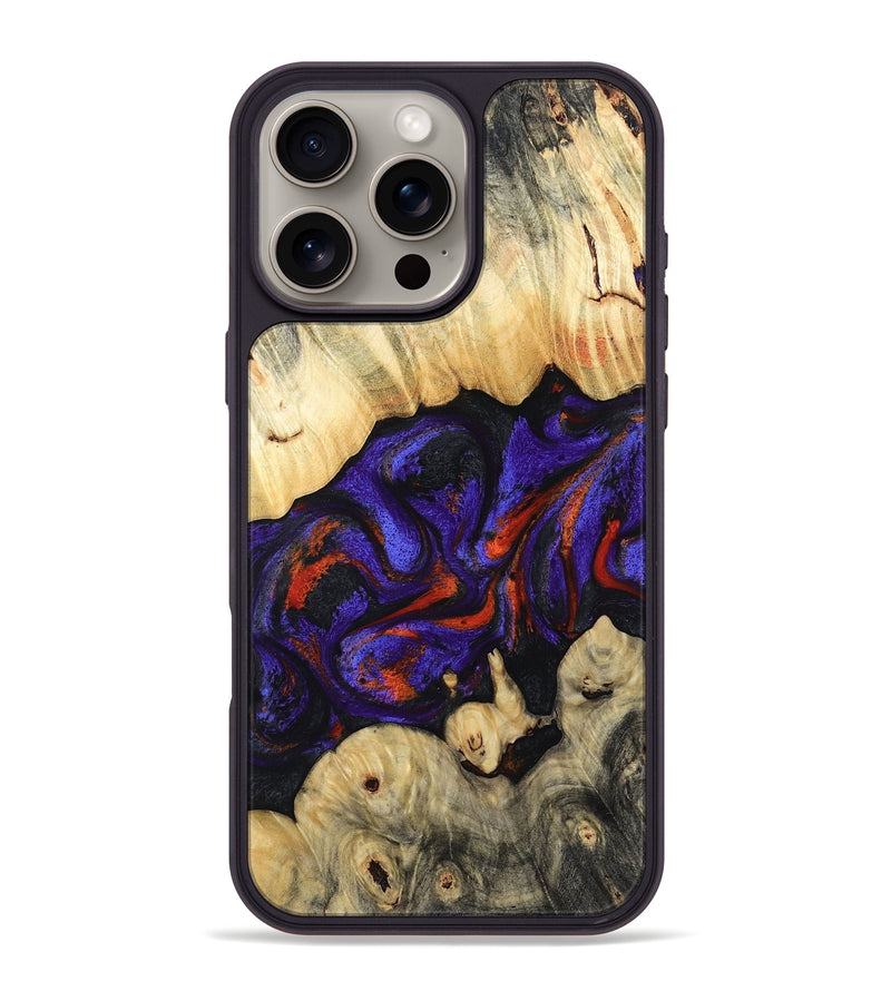 iPhone 16 Pro Max Wood Phone Case - Devin (Purple, 808825)