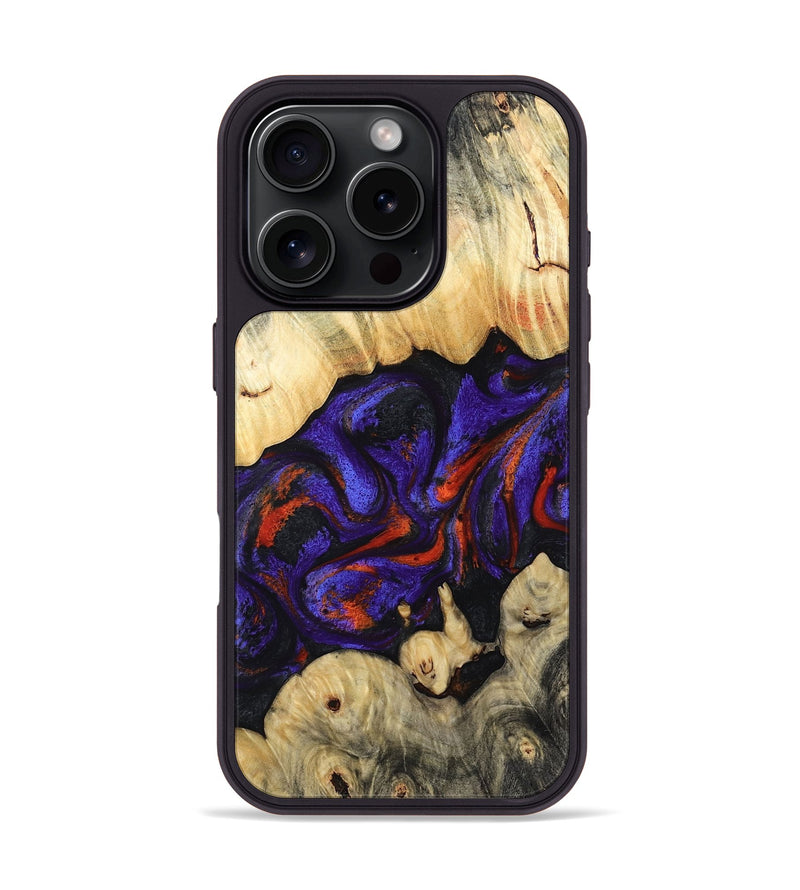 iPhone 16 Pro Wood Phone Case - Devin (Purple, 808825)