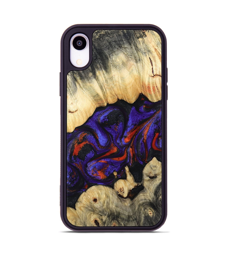iPhone Xr Wood Phone Case - Devin (Purple, 808825)
