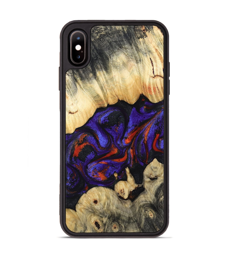 iPhone Xs Max Wood Phone Case - Devin (Purple, 808825)