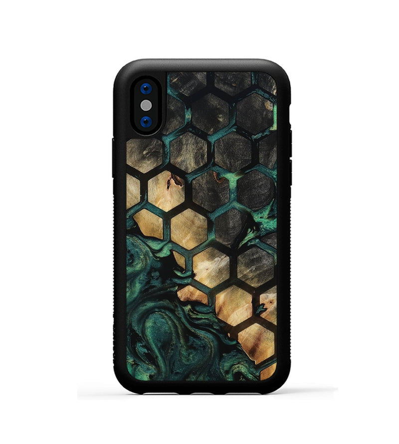 iPhone Xs Wood Phone Case - Royal (Pattern, 808846)