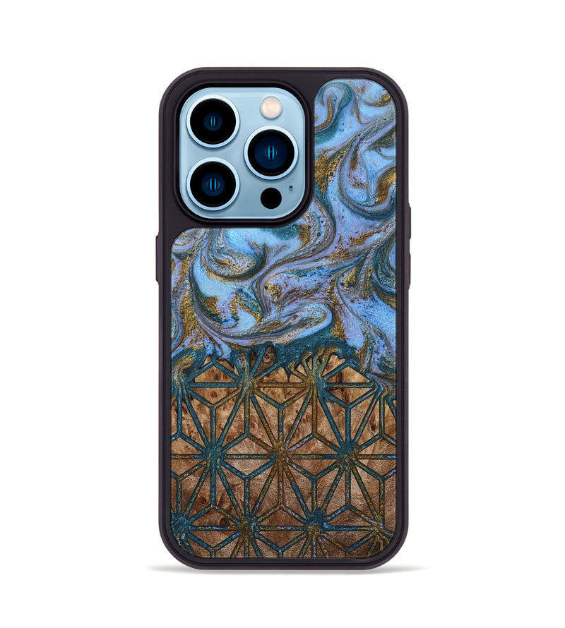 iPhone 14 Pro Wood Phone Case - Gayla (Pattern, 808853)