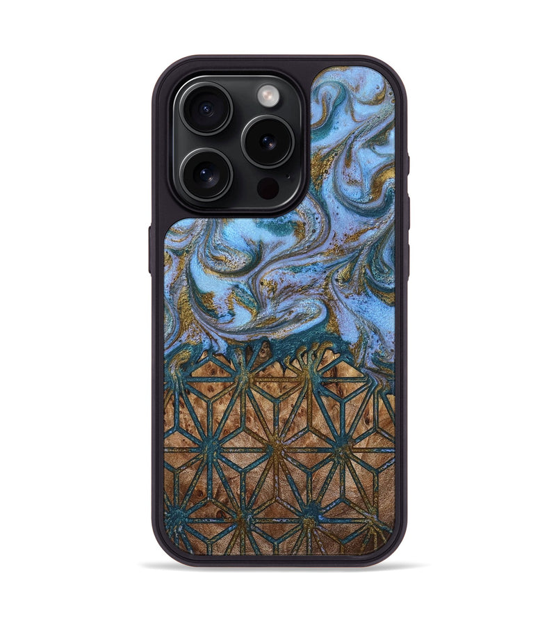 iPhone 15 Pro Wood Phone Case - Gayla (Pattern, 808853)