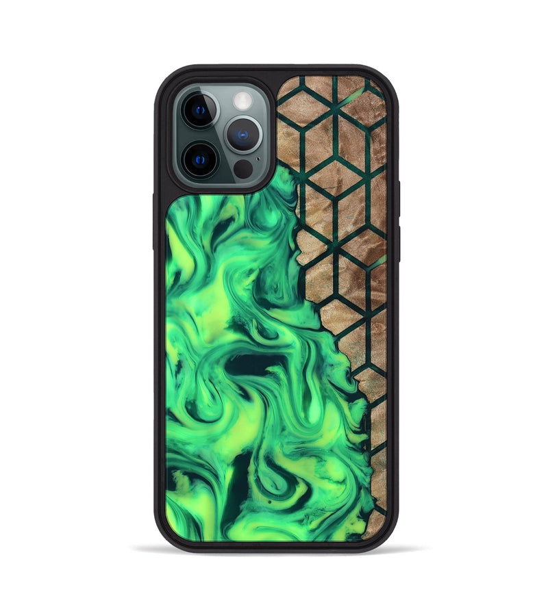 iPhone 12 Pro Wood Phone Case - Mindi (Pattern, 808866)