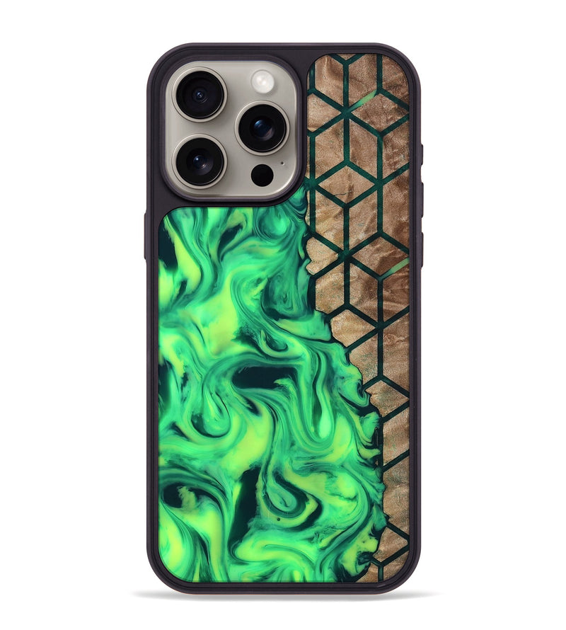 iPhone 15 Pro Max Wood Phone Case - Mindi (Pattern, 808866)