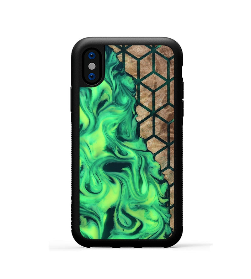 iPhone Xs Wood Phone Case - Mindi (Pattern, 808866)