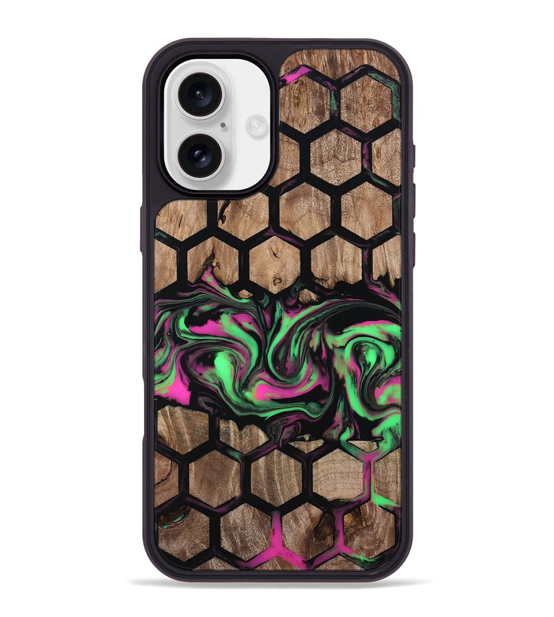 iPhone 16 Plus Wood Phone Case - Rubi (Pattern, 808868)