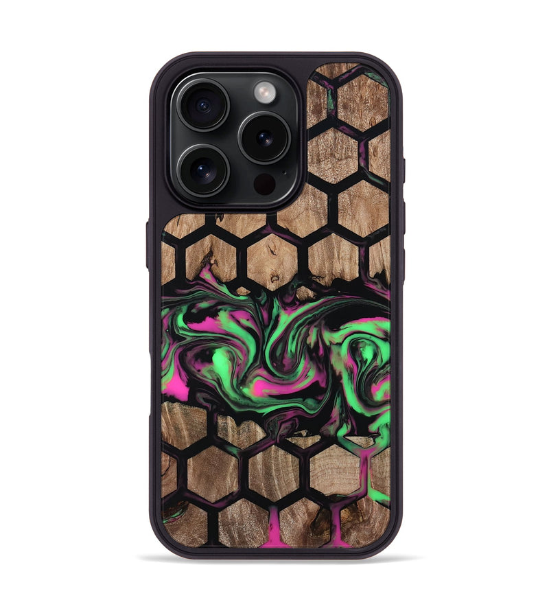 iPhone 16 Pro Wood Phone Case - Rubi (Pattern, 808868)