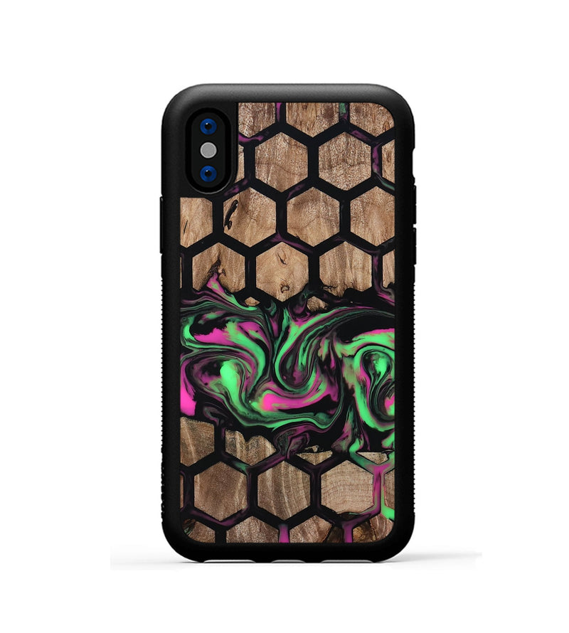 iPhone Xs Wood Phone Case - Rubi (Pattern, 808868)