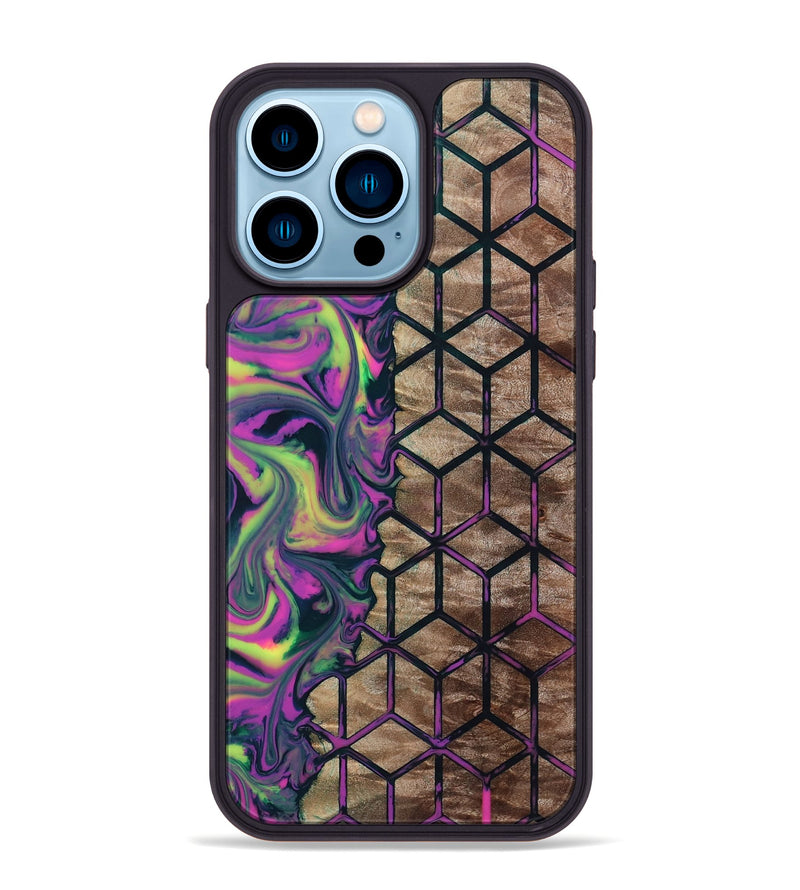 iPhone 14 Pro Max Wood Phone Case - Harlem (Pattern, 808870)