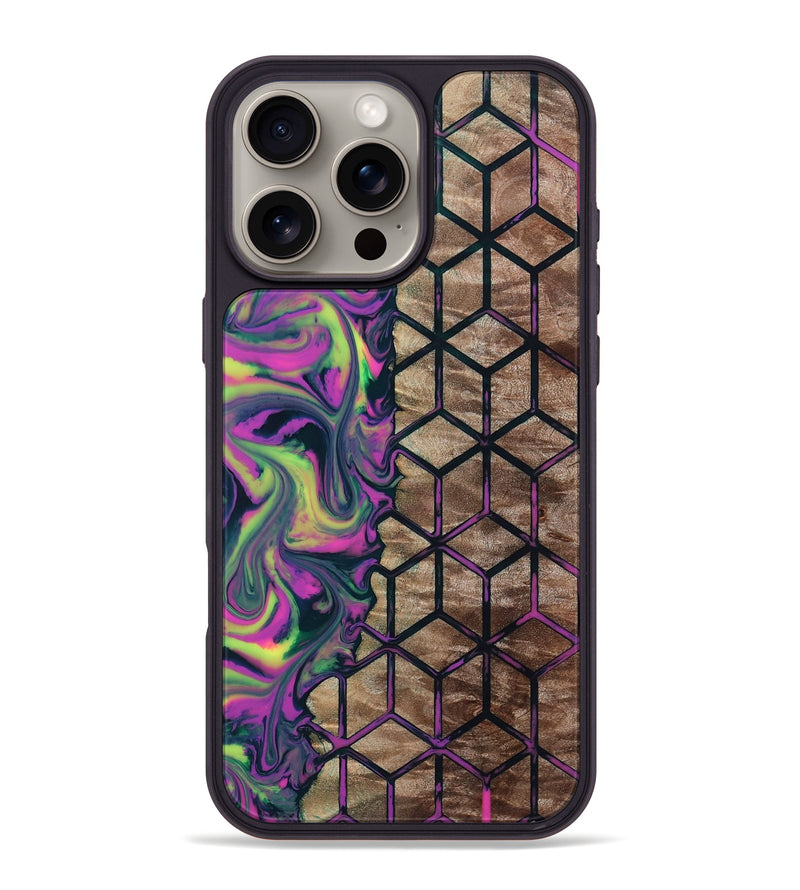 iPhone 16 Pro Max Wood Phone Case - Harlem (Pattern, 808870)