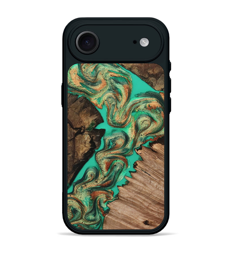 iPhone 17 Air Wood Phone Case - Kenley (Green, 808871)